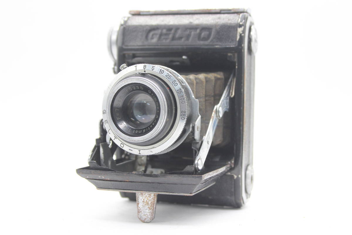 【訳あり品】 GELTO GrimmelAnastigmat 7.5cm F4.5 蛇腹カメラ s4414の画像1