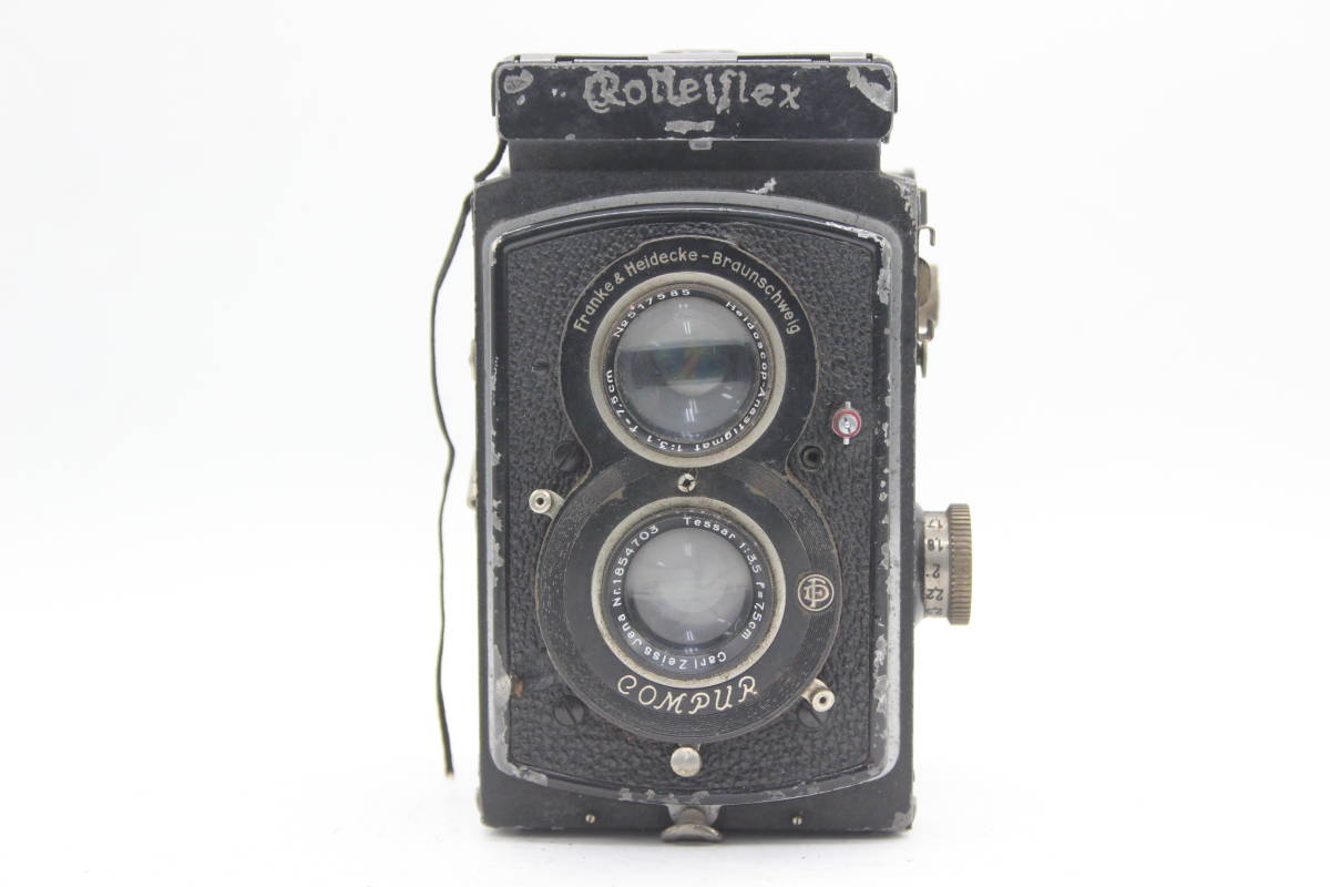 【訳あり品】 ローライ Rolleiflex Carl Zeiss Jena Tessar 7.5cm F3.5 二眼カメラ s4439_画像2