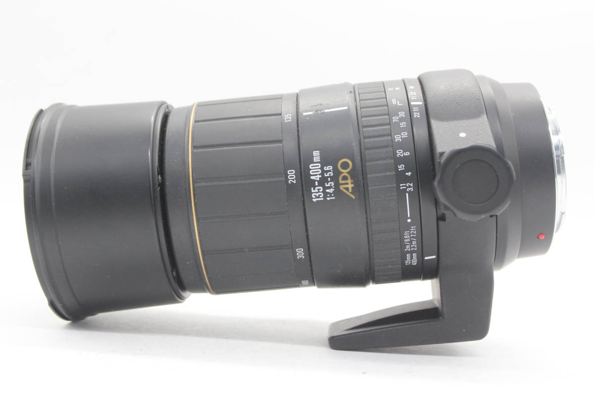 [ returned goods guarantee ] Sigma Sigma APO 135-400mm F4.5-5.6 tripod seat rom and rear (before and after) cap attaching Sony Minolta mount lens s4459