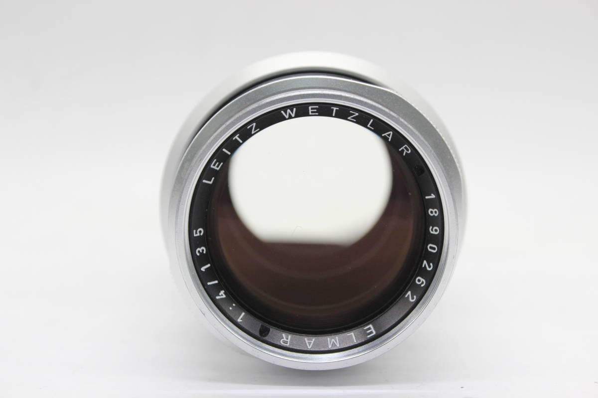 【返品保証】 ライカ Leica Elmar 135mm F4 レンズ フード付き s4553_画像2
