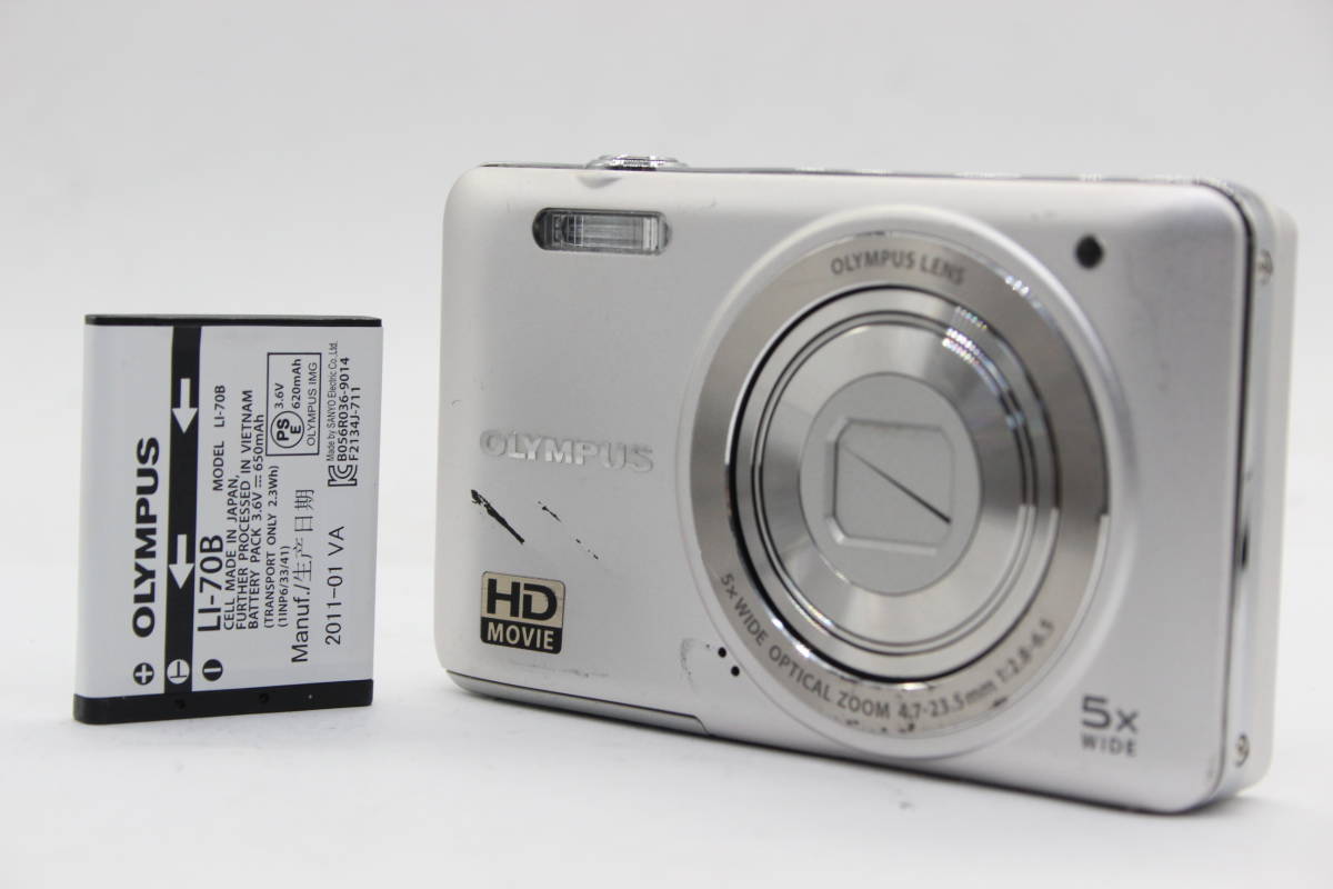 【返品保証】 オリンパス Olympus VG-140 5x Wide バッテリー付き コンパクトデジタルカメラ s5244の画像1