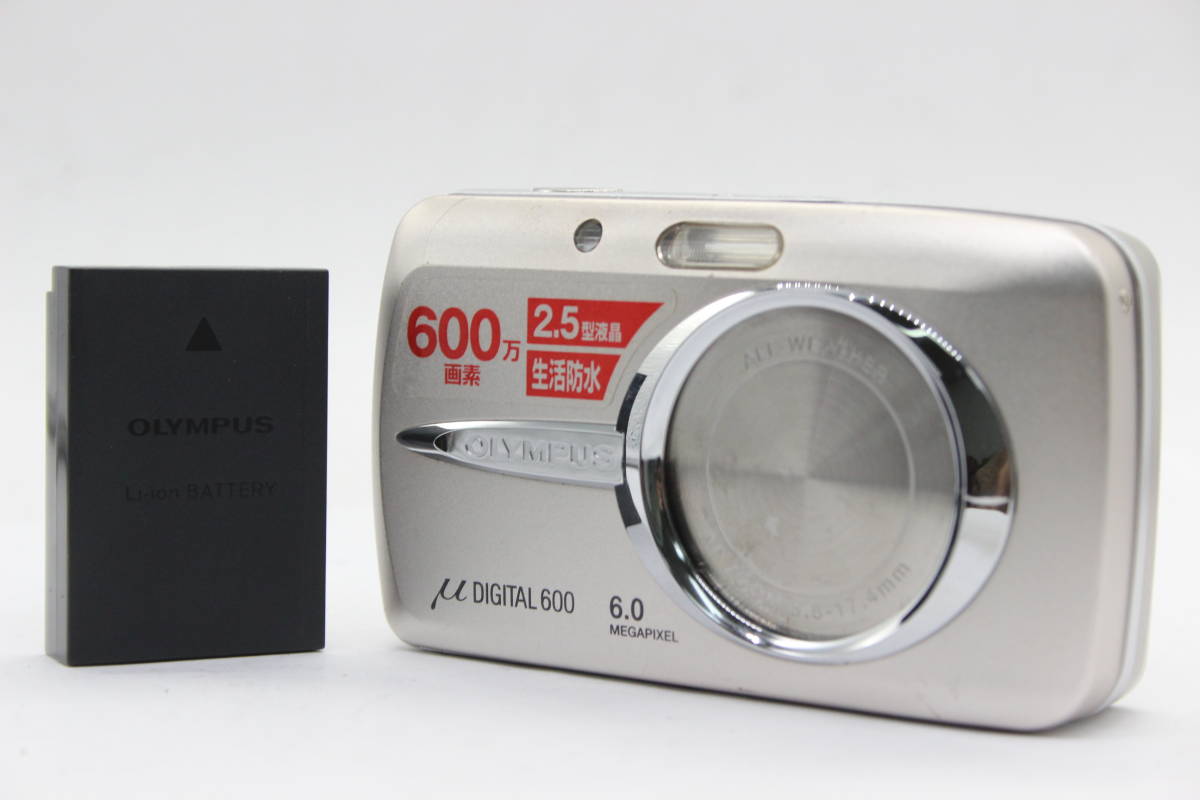 【返品保証】 オリンパス Olympus μ Digital 600 3x バッテリー付き コンパクトデジタルカメラ s5248