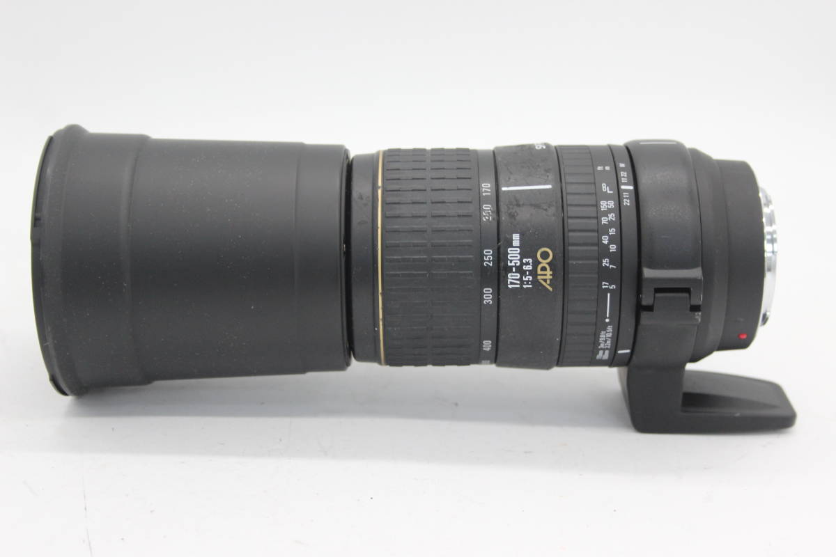【返品保証】 シグマ Sigma 170-500mm F5-6.3 APO 三脚座 フード付き ソニーミノルタマウント レンズ s5513の画像3
