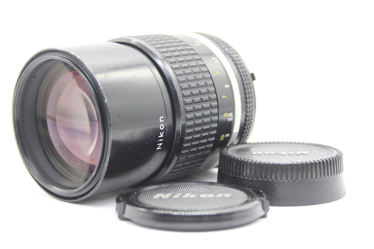 【返品保証】 ニコン Nikon Nikkor Ai-s 135mm F2.8 前後キャップ付き レンズ s5564