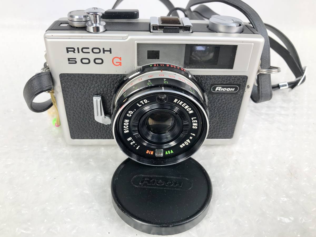 1214A【中古/シャッター動作OK】RICOH リコー一眼レフ フィルムカメラ 500G ▲取扱説明書/他付き/レンズ[f=40mm 1:2.8]/今回限りの出品_画像5