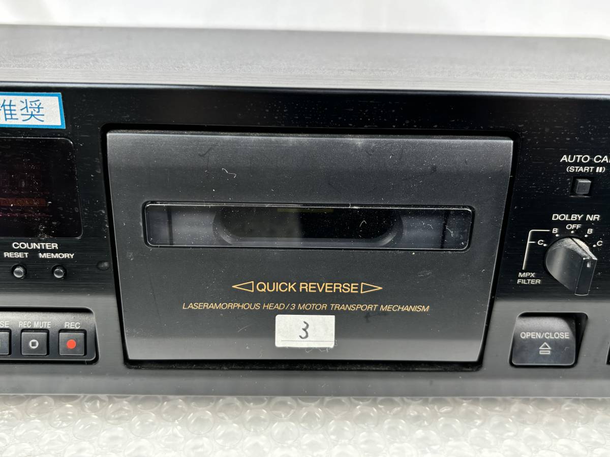 1225A2【中古/通電OK】SONY ソニーステレオ カセットデッキ TC-RX1000T 210177▲オーディオ機器/今回限りの出品/直接引取可(大阪府吹田市)_画像3