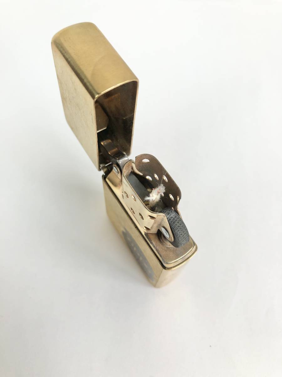 1218B【未使用】ZIPPO SOLID BRASS ジッポ ソリッドブラス ライター ▲AMERICAN CLASSIC VINTAGE SERIES 1937/PAT.2032695/USA製/人気_画像5