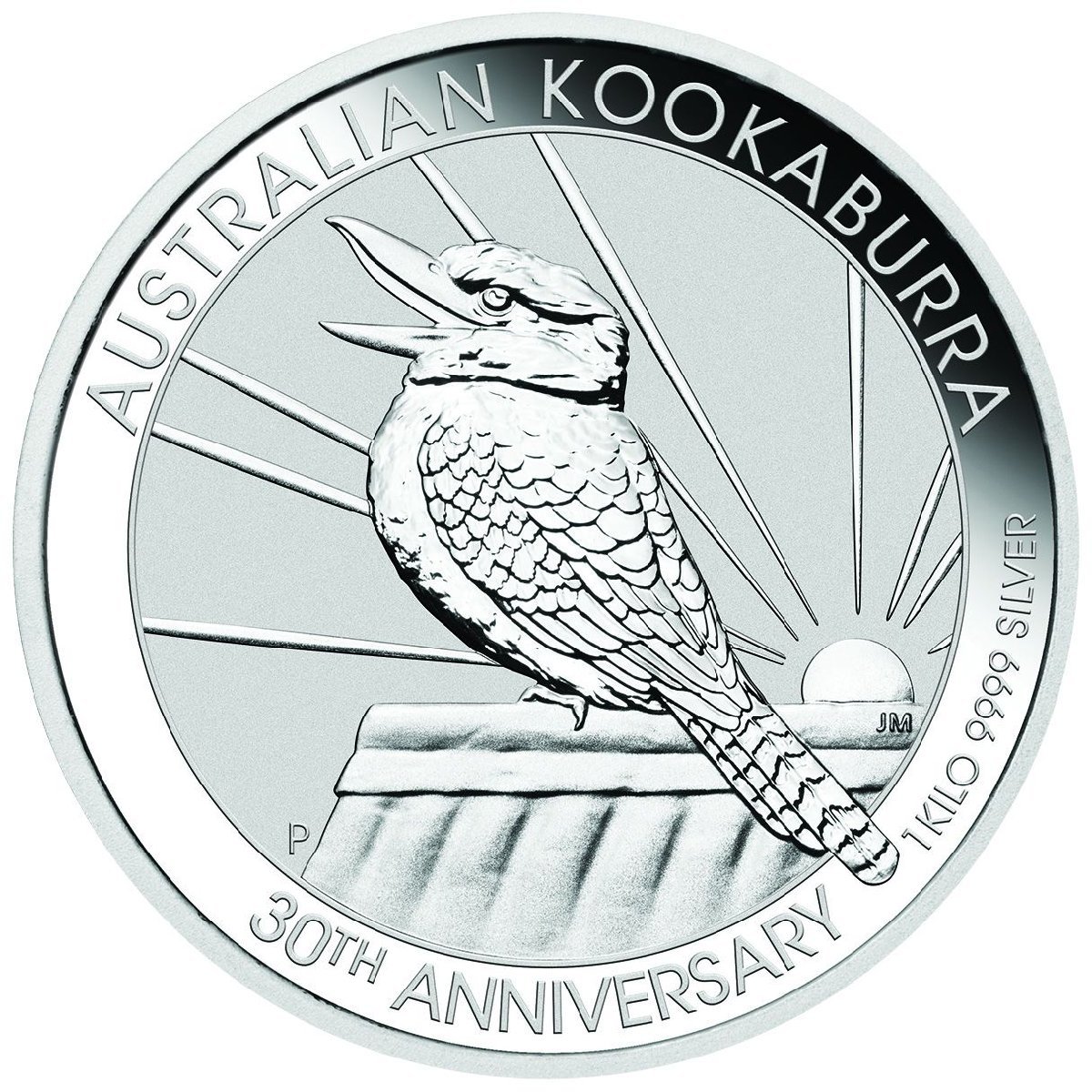 [保証書・カプセル付き] 2020年 (新品) オーストラリア「クッカバラ・ワライカワセミ」純銀 1キロ 銀貨