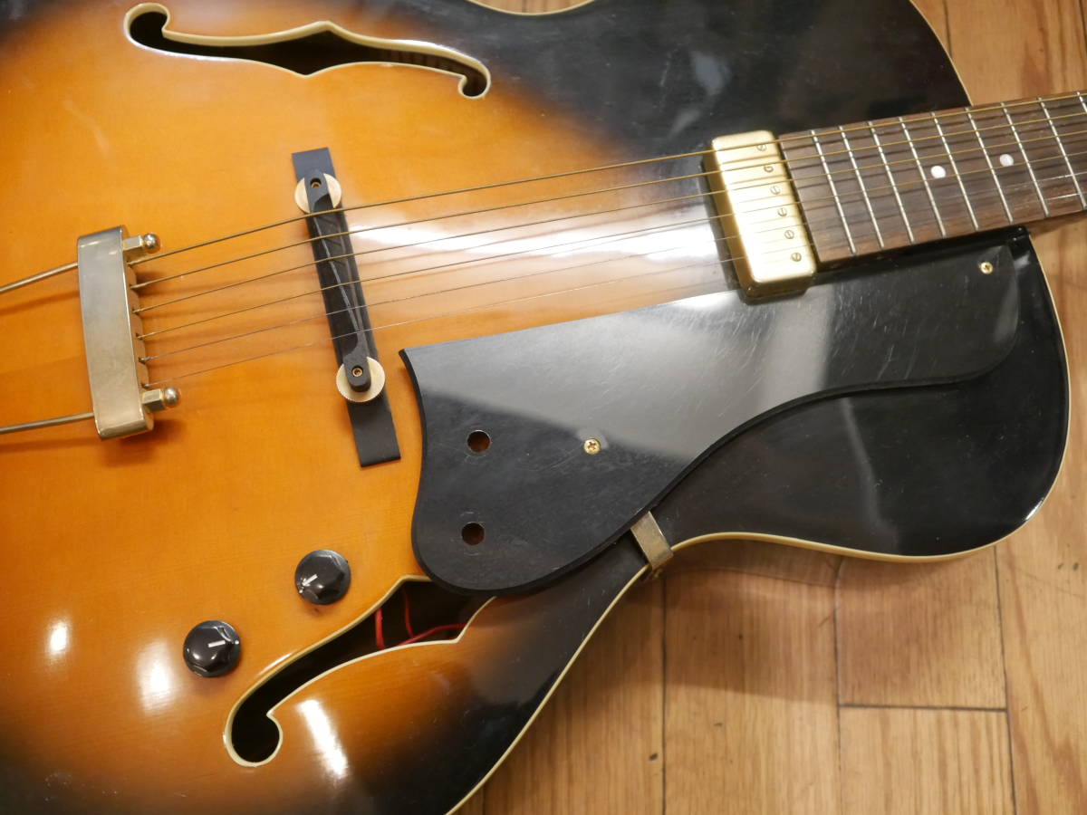 ◆Aria【FA-650CE】フルアコースティックギター USED品 アリア フルアコ /Gibson ES-125風_画像4
