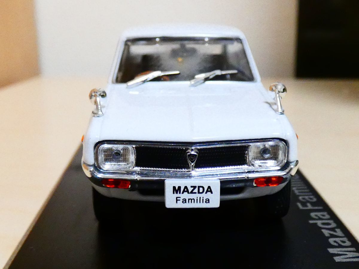 国産 名車コレクション 1/43 マツダ ファミリア ロータリークーペ 1968 白 アシェット 旧車 クラシックカー ミニカー Ｌ Mazda Familia_画像3