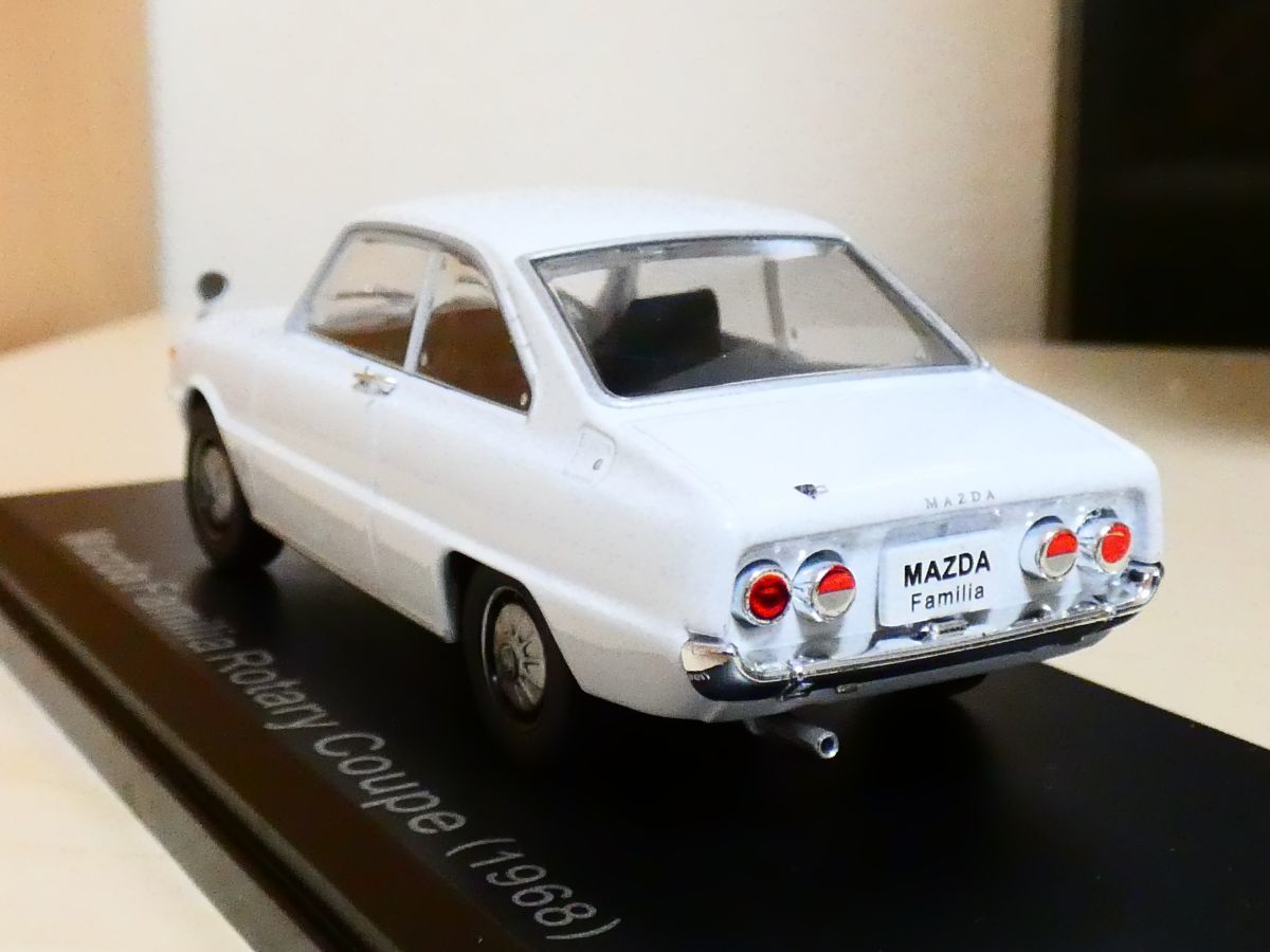 国産 名車コレクション 1/43 マツダ ファミリア ロータリークーペ 1968 白 アシェット 旧車 クラシックカー ミニカー Ｌ Mazda Familia_画像2