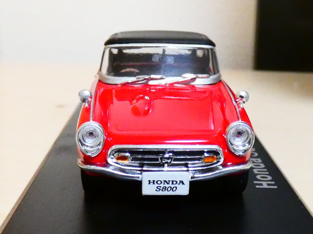 国産 名車コレクション 1/43 ホンダ S800 1966 赤 ② アシェット 旧車 クラシックカー ミニカー Ｌ_画像3