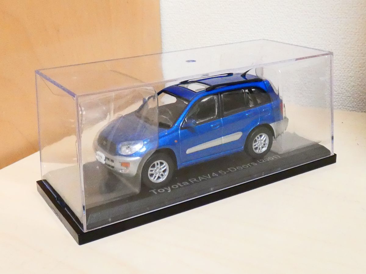 国産 名車コレクション 1/43 トヨタ RAV4 2001 青 ③ アシェット 旧車 クラシックカー ミニカー Ｌ_画像7