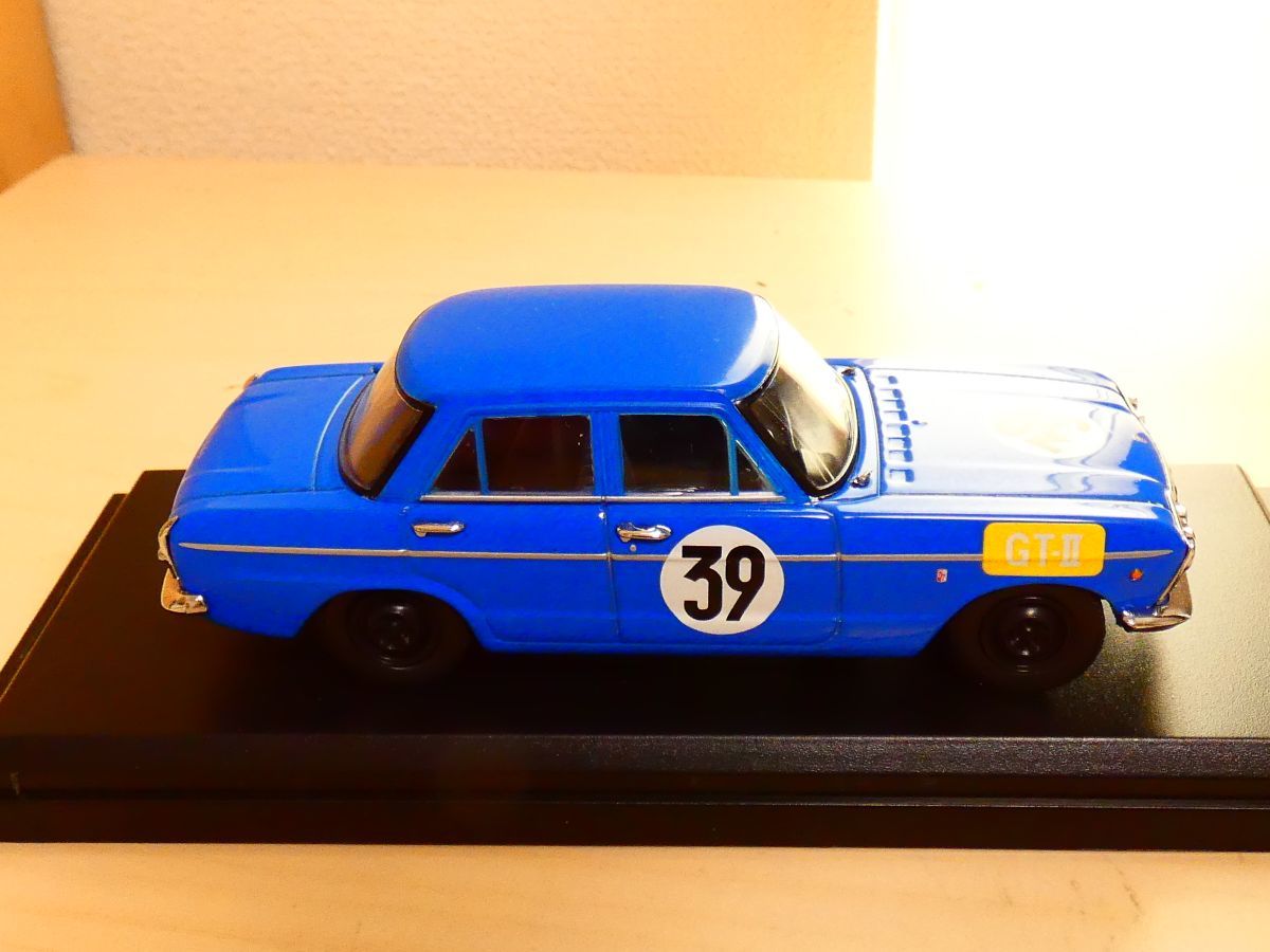 国産 名車コレクション 1/43 日産 プリンス スカイライン GTB レーシング 1964 青 ③ アシェット 旧車 クラシックカー ミニカー X_画像5