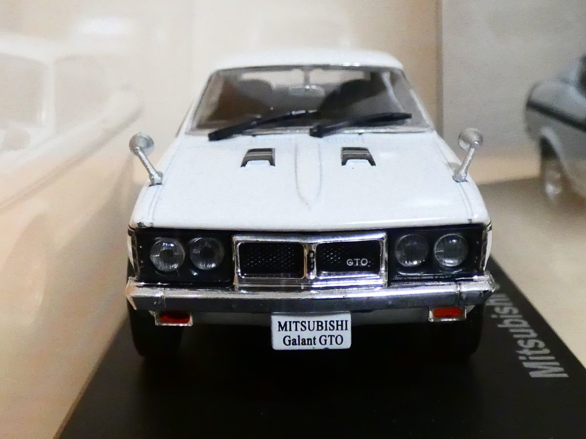 国産 名車コレクション 1/43 三菱 ギャラン GTO 1970 白 ケース固いです アシェット 旧車 クラシックカー ミニカー S1_画像3