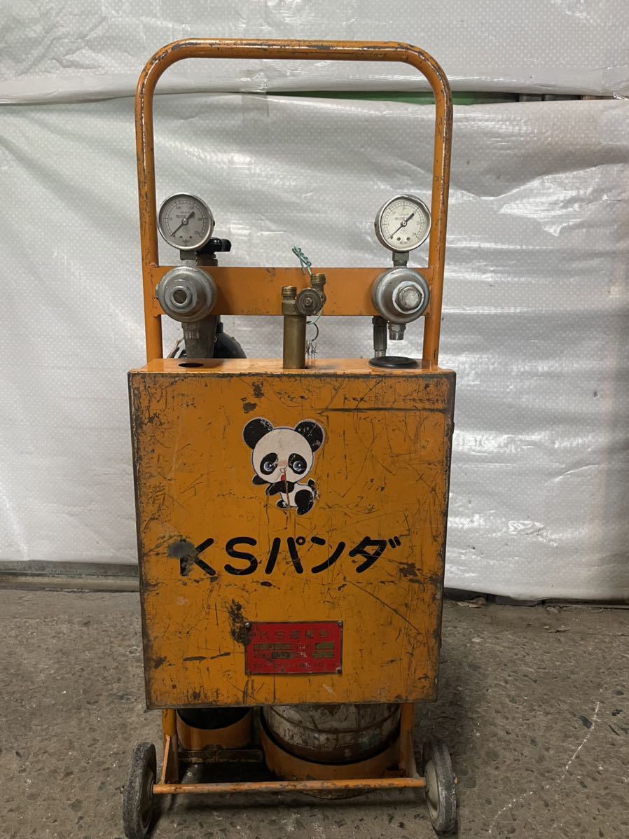 カミマル KAMIMARU 小型ガス溶接セット KSパンダ型 KS運搬車　ガス切断運搬車　KSパンダ 中古 動作未確認 ジャンク　直接受け渡し可_画像1