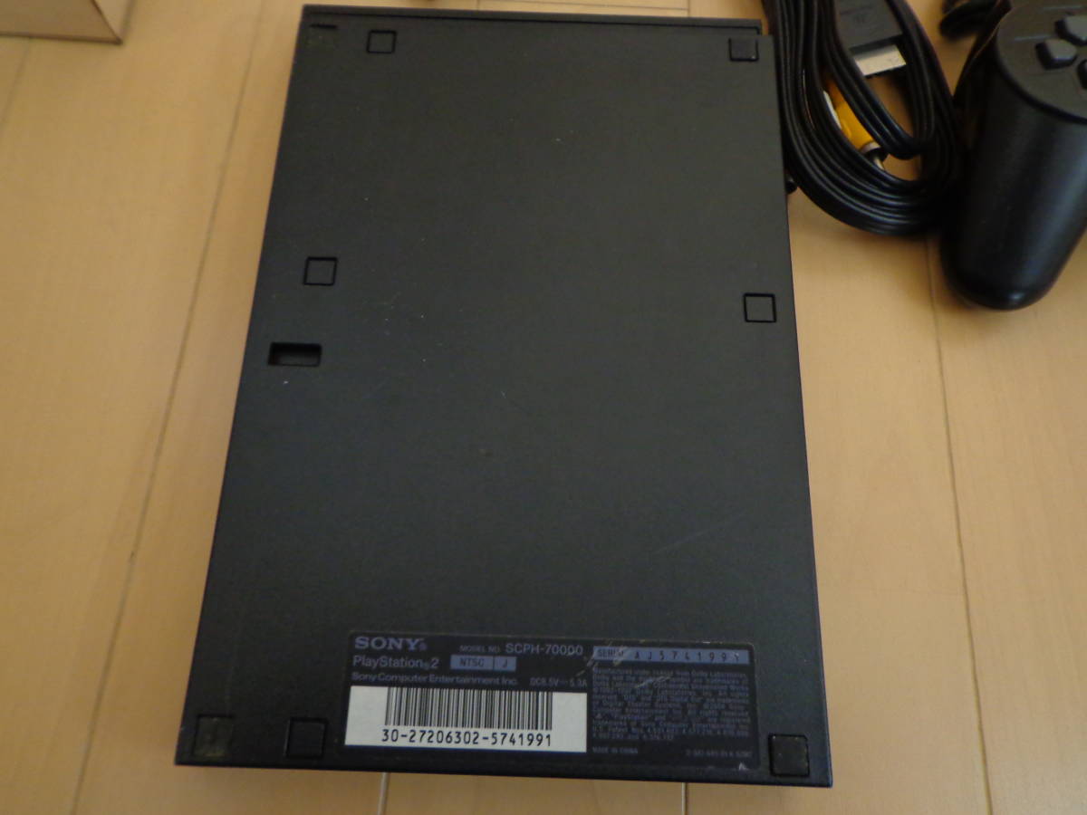 ☆すぐ遊べるセット☆ PlayStation2 SCPH-70000 動作確認済み ブラック/薄型/本体/コントローラー 桃太郎電鉄　PS2/プレイステーション2_画像6