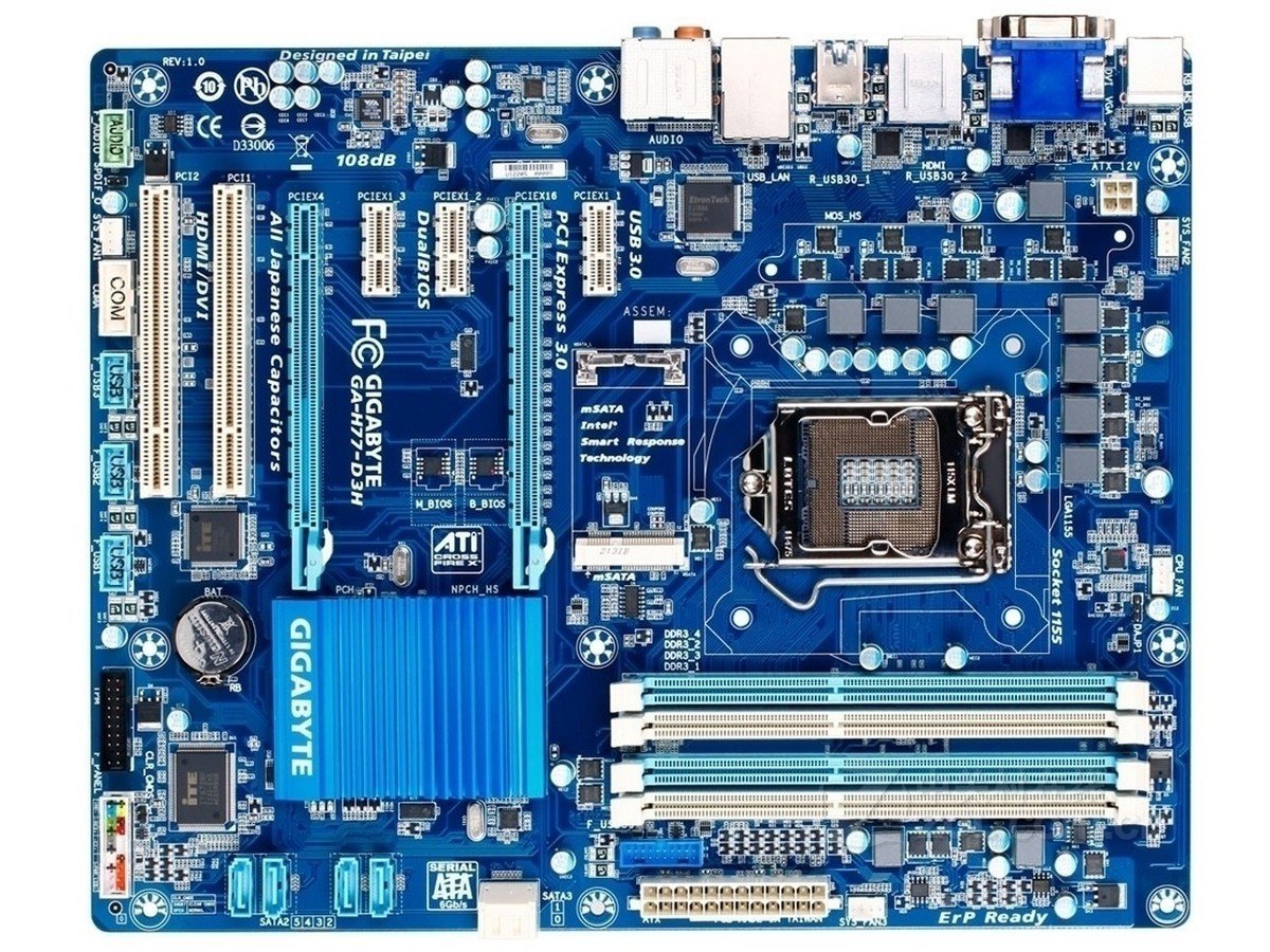 未使用 GIGABYTE GA-H77-D3H マザーボード Intel Z77 LGA 1155 ATX メモリ最大32G対応 保証あり