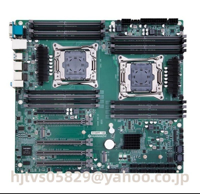 HUANANZHI X10X99-16D マザーボード Intel C612 LGA 2011-V3 E-ATX メモリ最大1024G対応 保証あり