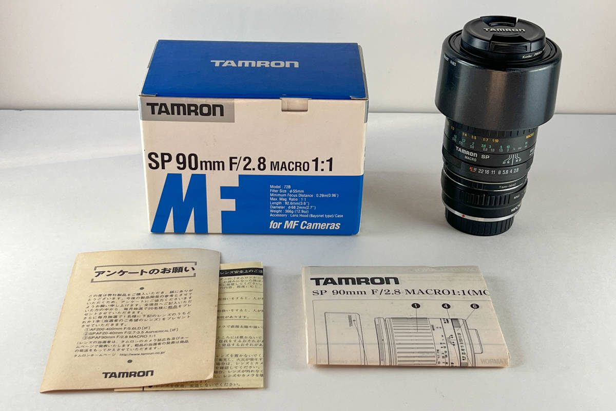 Tamron タムロン SP 90mm F/2.8 MACRO 1：1 （Model 72B）M42マウント ソニーEマウント変換アダプター付き_画像1