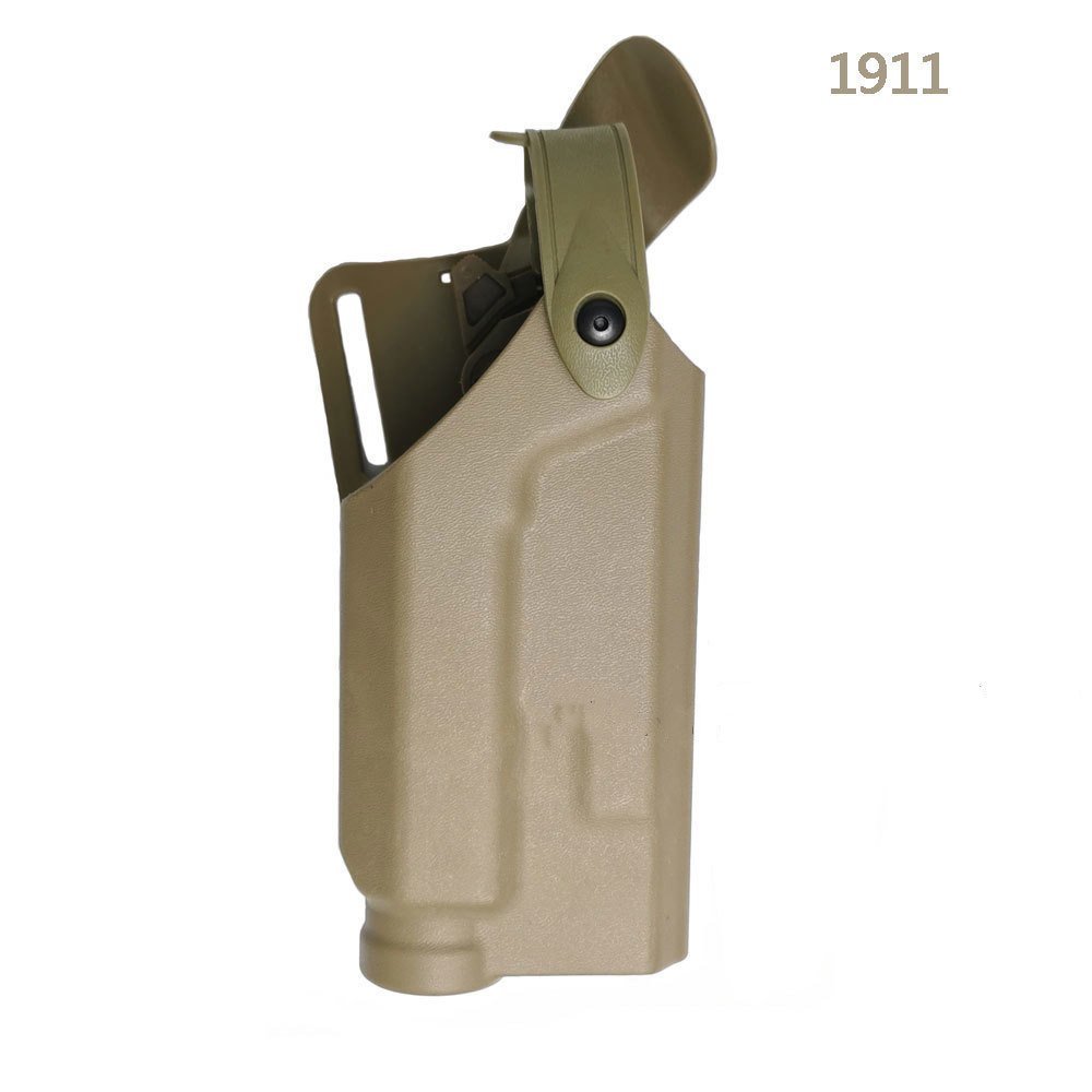 戦術エアガンベルトガンホルスターグロック17 19 M9 1911 P226 USP軍事ウエスト狩猟戦闘ピストルガンケースと懐中電灯LXL485_画像3