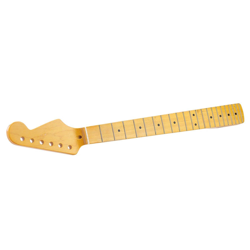 フレット黄色グロスメイプルネックギターメイプル指板とドットst fdエレキギター交換DJ317_画像5