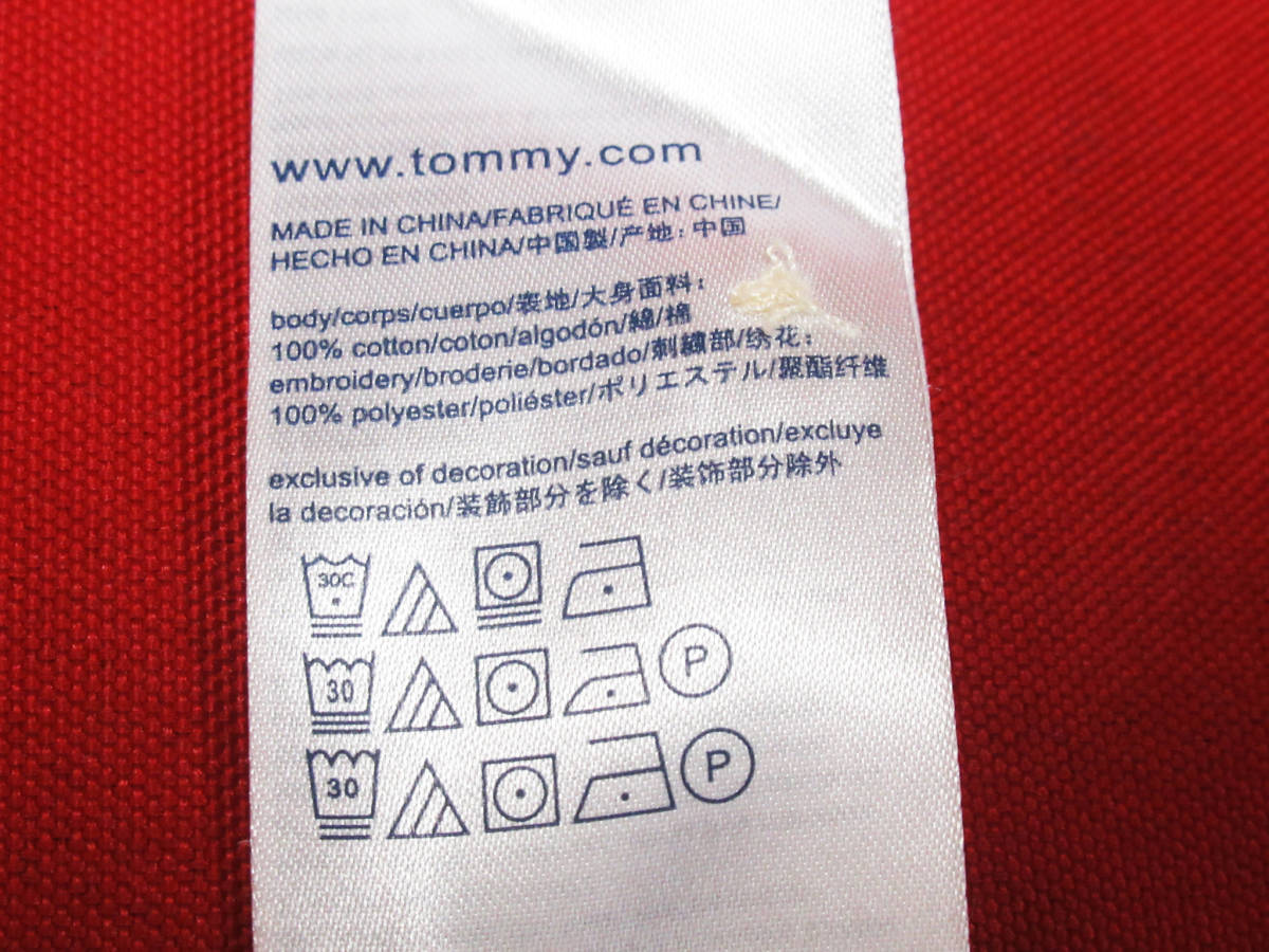 TOMMY HILFIGERトミーヒルフィガー CUSTOM FIT メンズ 半袖 ポロシャツ Mサイズ コットン ホワイト 白色 ゴルフウェア 管理L0809G_画像6