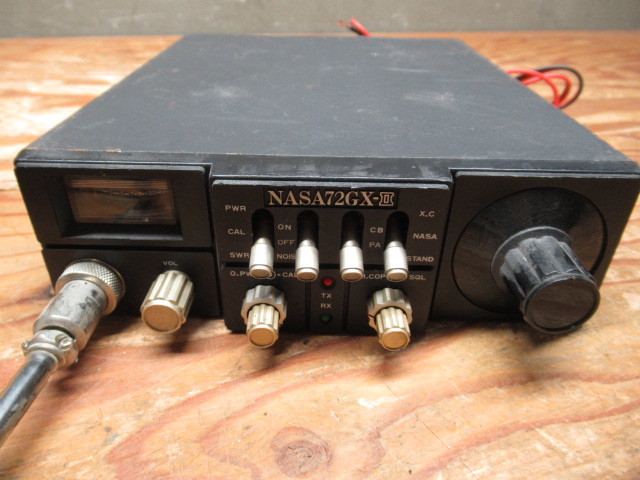 希少 NASA ナサ 72GX-2 TRANSCEIVER トランシーバー CB 無線機 アマチュア無線 マイク付き 管理5Y1218Q-W02_画像2