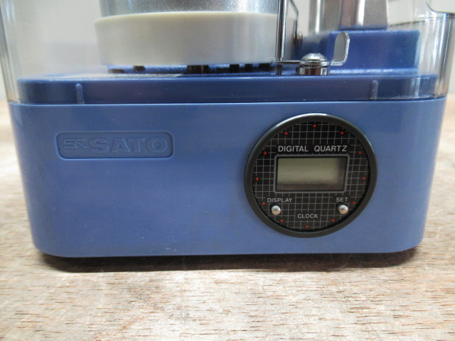 佐藤計量器製作所 小型温湿度記録計 シグマミニα アルファ 校正年月08.12 ブルー 取説 元箱あり 管理5I1227L-C6の画像6