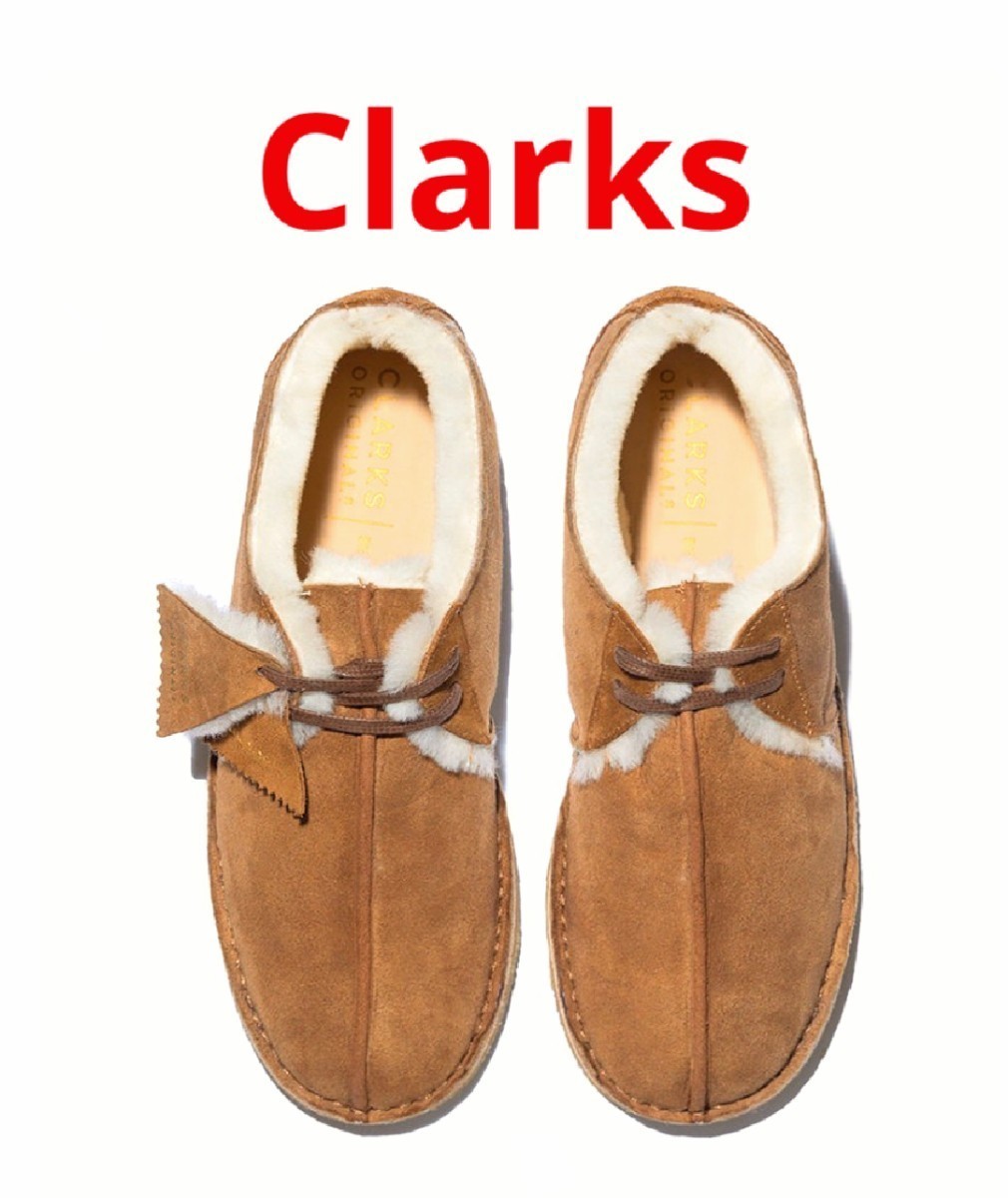 新品★CLARKS DESERT TREK クラークス デザート トレック ショート ブーツ ボア 26cm 26.5cm 27cm ユナイテッドアローズ _画像2