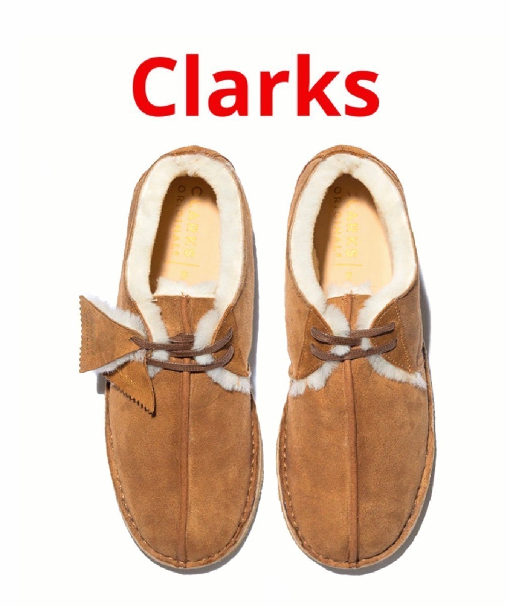 新品★CLARKS DESERT TREK クラークス デザート トレック ショート 温かボア ブーツ 26cm 26.5cm ユナイテッドアローズ _画像2