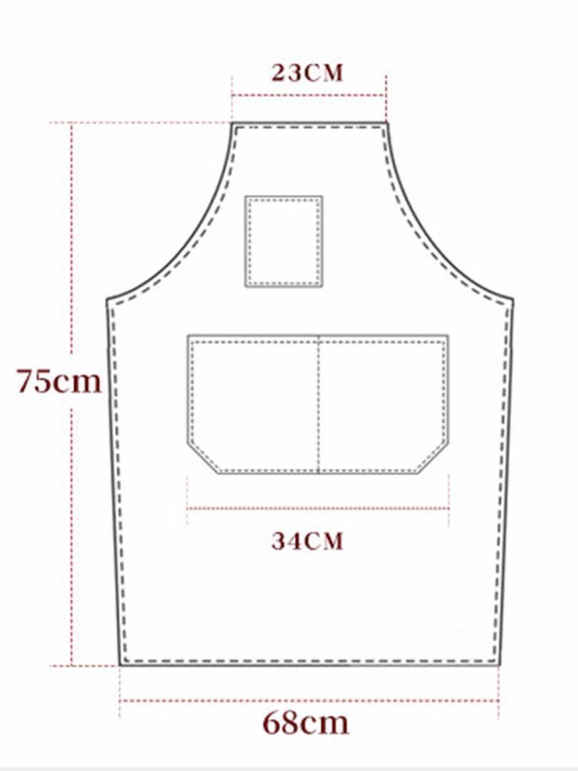 新品　アウトドア　ワーク　エプロン　ネイビー　作業　キャンプ　DIY　家事　ユニセックス　料理　男女兼用　焚き火　大工 料理_画像4