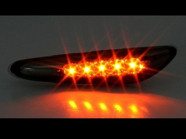 BMW Be M Dub dragon E60 E61 sedan touring LED smoked side marker Taiwan made outside fixed form free shipping 