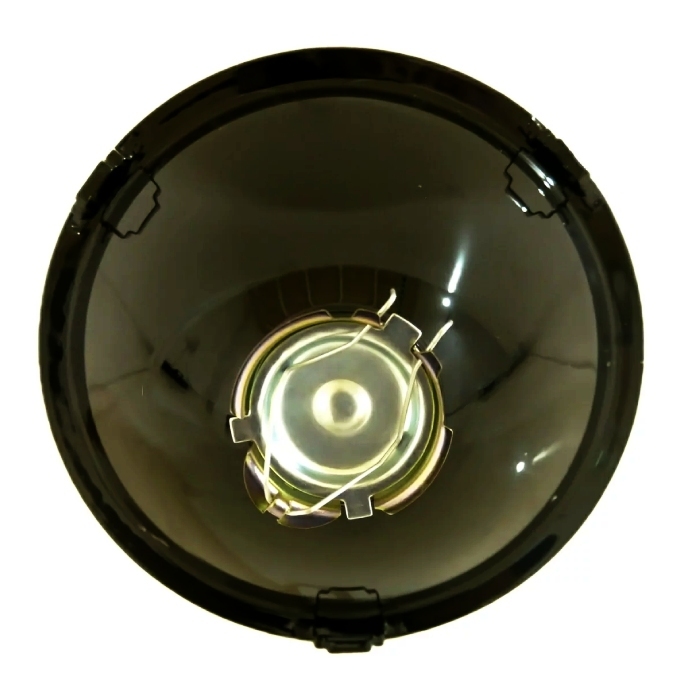 送料無料 汎用 丸型 丸灯 7インチ 日本光軸仕様 クリスタル ヘッドライト ガラスレンズ 左右 2個 フロント ヘッドランプ ライト H4 流用 丸_画像5