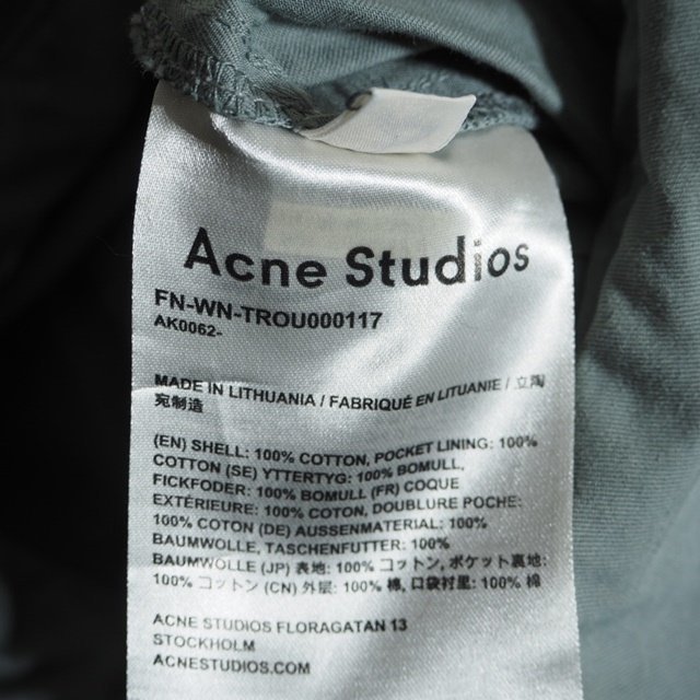 M5313f44　▼Acne Studios アクネストゥディオズ▼　 PHILIPS ハーフスリーブ コットンジャンプスーツ グレー 32 / オールインワン 春夏_画像9