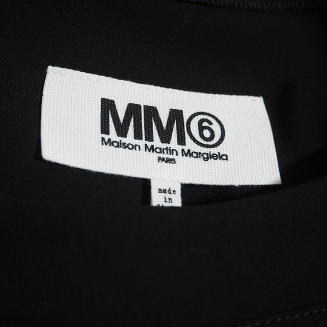 M4638f61 ▼MM6 MAISON MARGIELA メゾンマルジェラ▼ 14AW ストレッチ ワンピース ブラック 42 /黒 マルタンマルジェラ シーズンレスの画像7