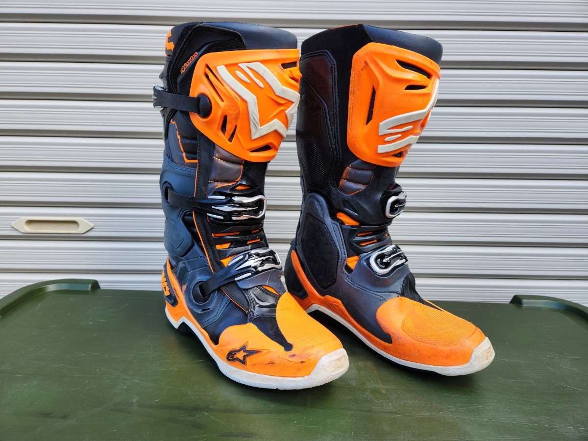 Alpinestars tech 10 size 10 29.0cm オレンジ ×グレー アルパインスターズ テック (検索ワード) 7 5 ガエルネ gaerne sg 12 fox ktm exc_画像1