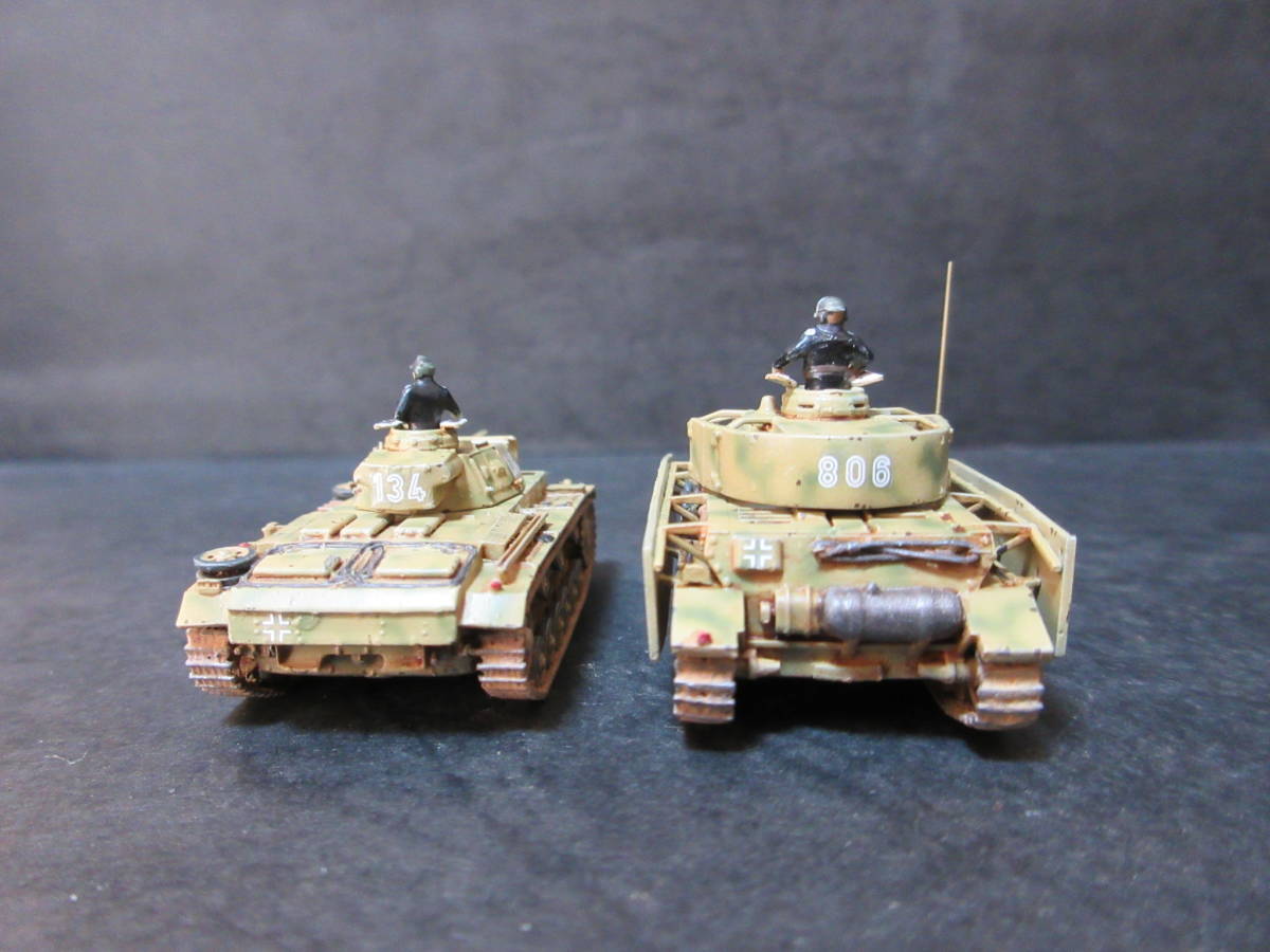 1/144完成品　4号戦車F1型(サイドスカート付き) & 3号戦車L型(後期) & BMWR75　1943年東部戦線_画像8