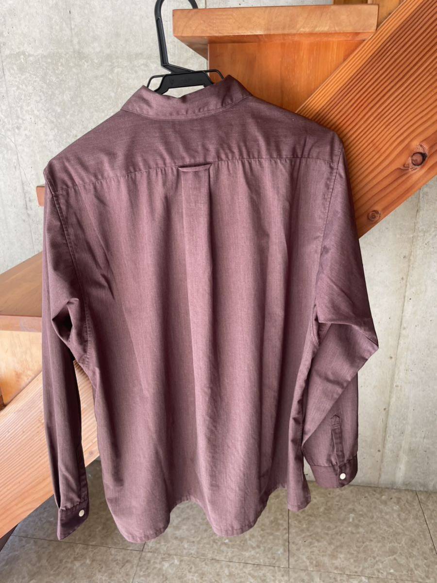 美品 山と道 bamboo shirt バンブーシャツ clove brown 長袖 ユニ