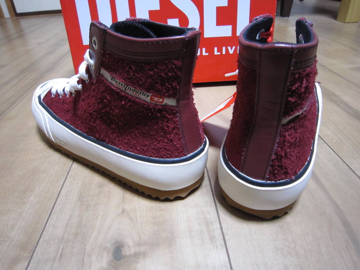 ●DIESEL S-PRINCIPIA MID XY02966 P4779T4321 ●color Bordeaux ボルドー ●size 25.5 _画像4