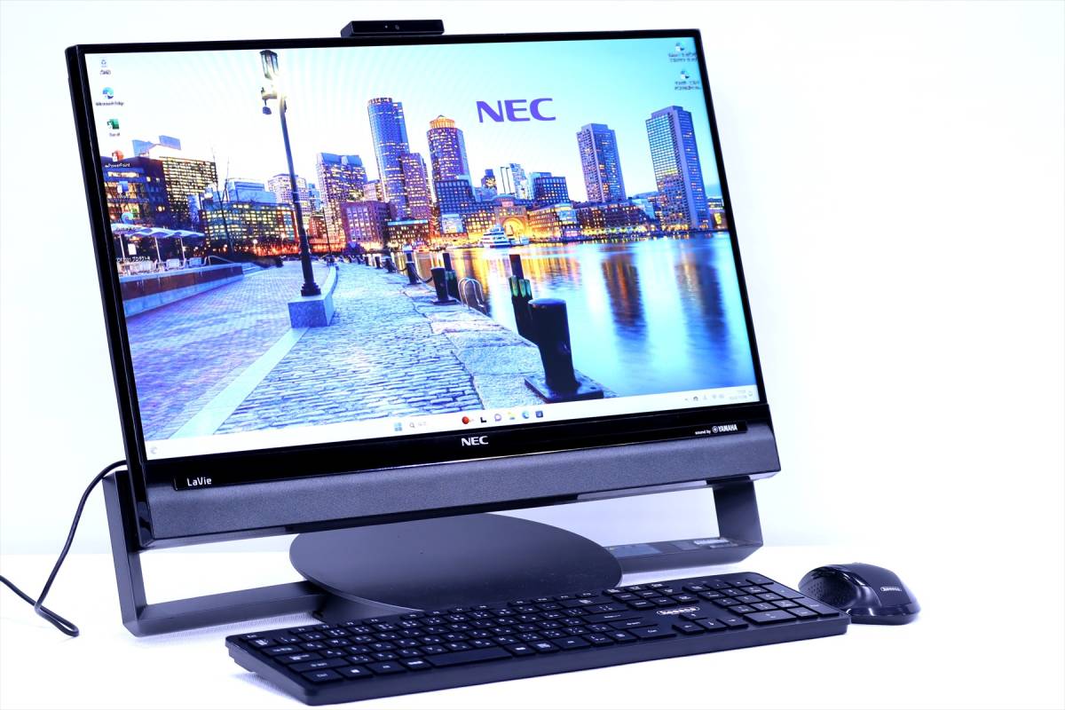 【1円～】Office2021＆Corei7搭載！ヤマハ製高音質スピーカー！LAVIE Desk Aio DA770/AAB i7-5500U RAM16G 新品SSD512G 23.8FHD Windows11_画像2