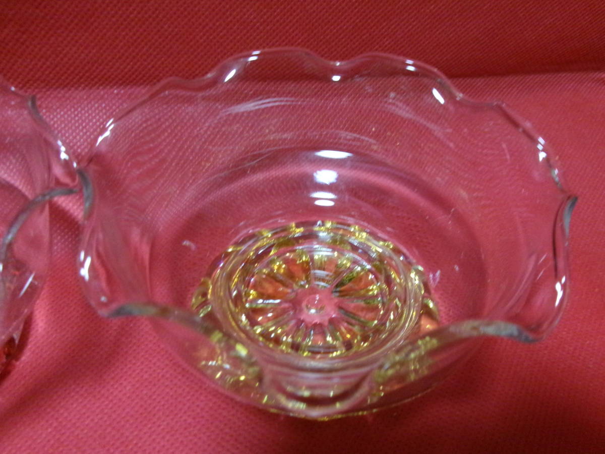 未使用品　ガラス製　色違いデザートカップ　アイスカップ　５個セット_画像5