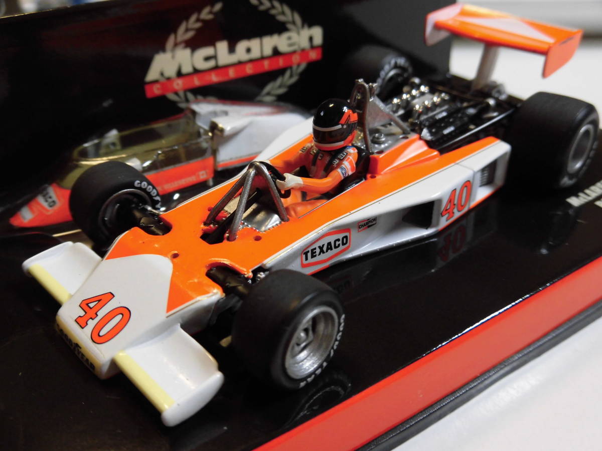 マクラーレンM23 イギリスGP 1977 ジル・ヴィルヌーヴ 【PMA 1/43 ミニチャンプス F1ミニカー】 マクラーレン・フォードM23