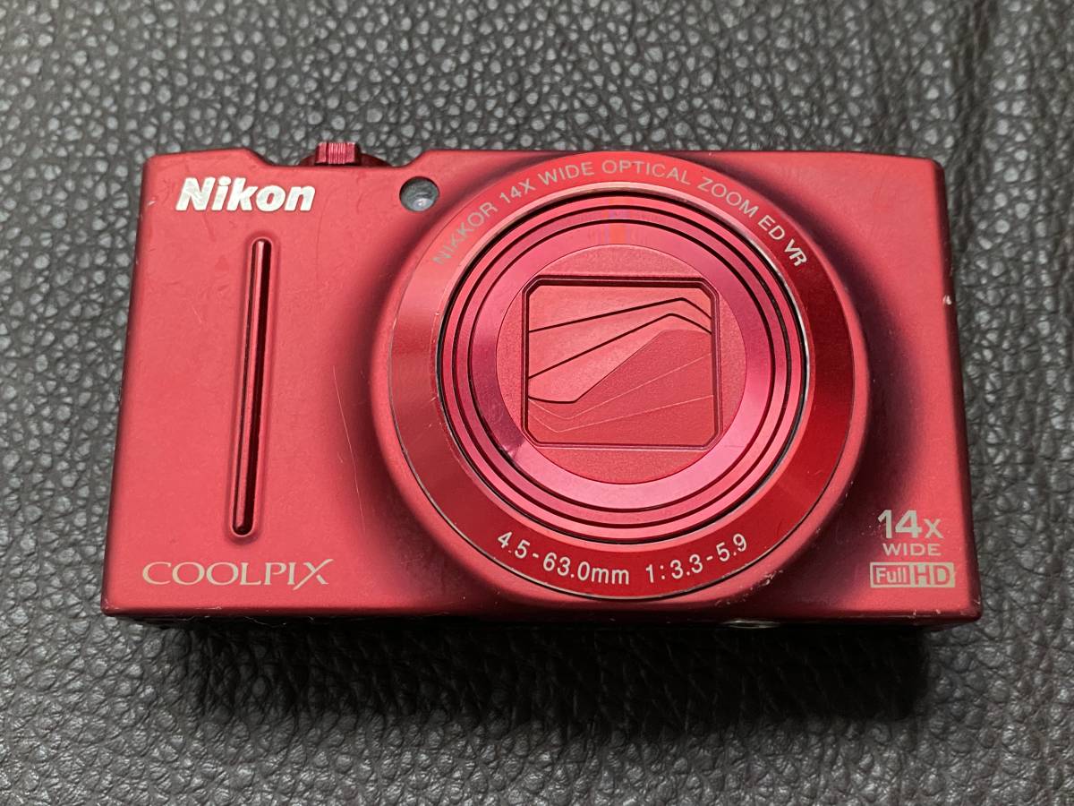 Nikon ニコン COOLPIX S8200 コンパクトデジタルカメラ デジカメ ブリリアントレッド ジャンク_画像1