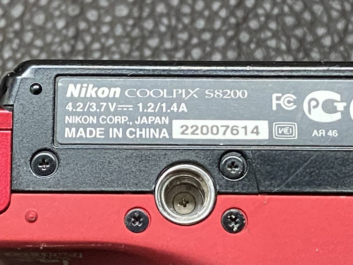 Nikon ニコン COOLPIX S8200 コンパクトデジタルカメラ デジカメ ブリリアントレッド ジャンク_画像5