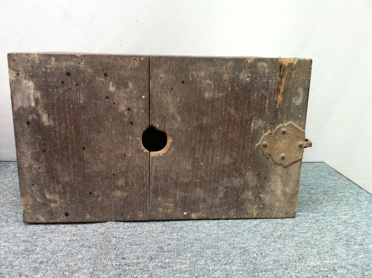 古い木製 道具箱 工具箱 39×23×高さ23.5㎝_画像4