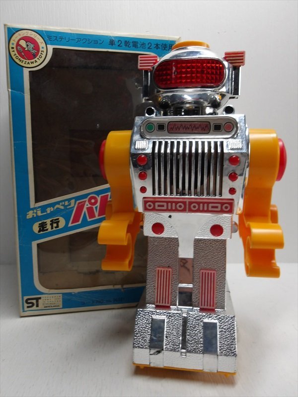 米澤玩具 おしゃべり走行 パトロボ バッテリー式 1970年代 当時物 日本製 プラ製 ロボット ビンテージ 箱付き 雑貨