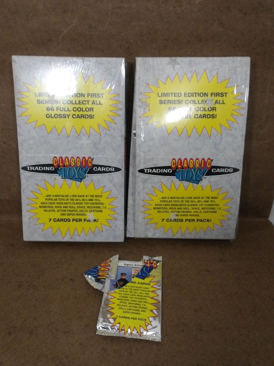 CLASSIC TOYS TRADING CARDS 1990年代 当時物 トレーディングカード ブリキ玩具 トレカ ボックス 雑貨[未使用品]