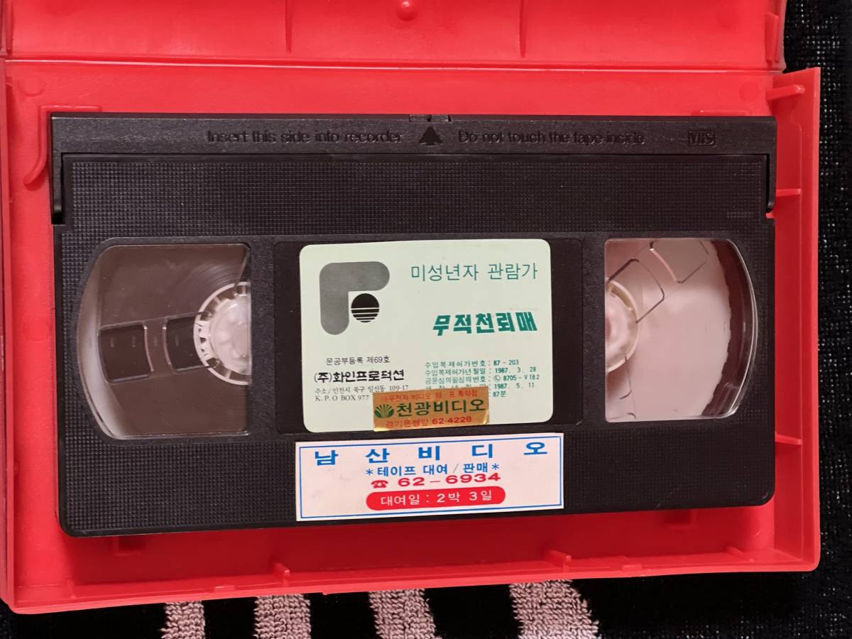 珍品激レア 韓国産 仮面ライダー 謎のホラー映画 VHSビデオテープ２本セット_画像6