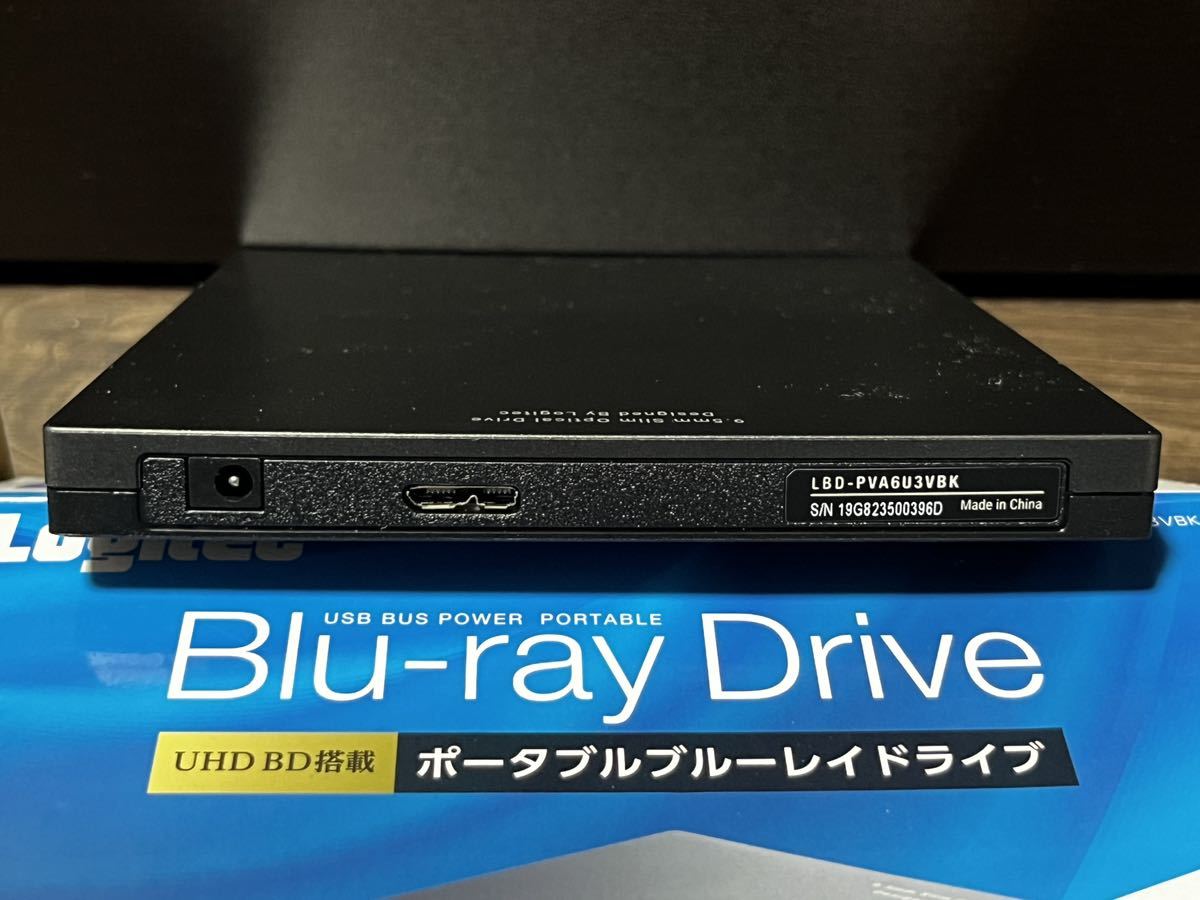 ロジテック ブルーレイドライブ 外付け Blu-ray UHDBD USB3.0対応 再生 編集 書込ソフト付 ブラック LBD-PVA6U3VBK Logitec_画像6